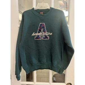 Vintage Soffe Sweatshirt‎ Mens Large Green Annunciation Pullover Fleece.   R
